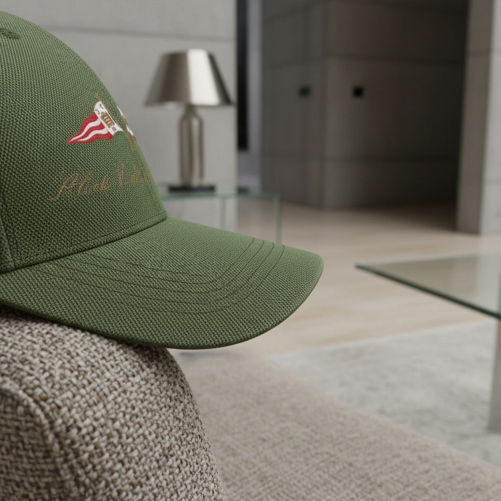 Monaco Yacht Club Cap - Olive Green - Back View