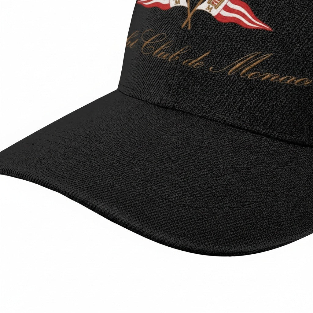 Monaco Yacht Club Cap - Black - Texture Close Up
