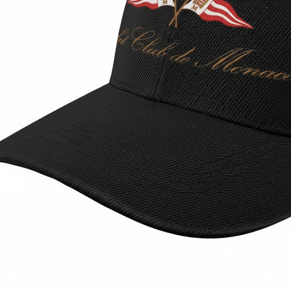 Monaco Yacht Club Cap - Black - Texture Close Up