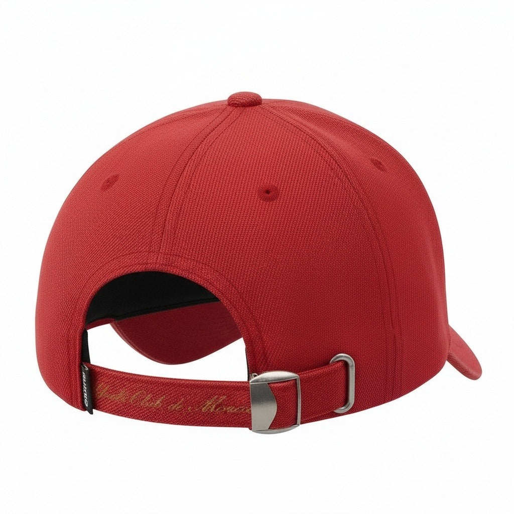 Monaco Yacht Club Cap - Red - Fabric Detail