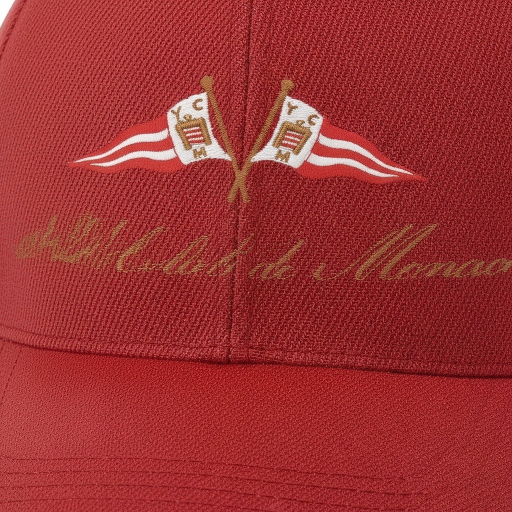 Monaco Yacht Club Cap - Red - Texture Close Up