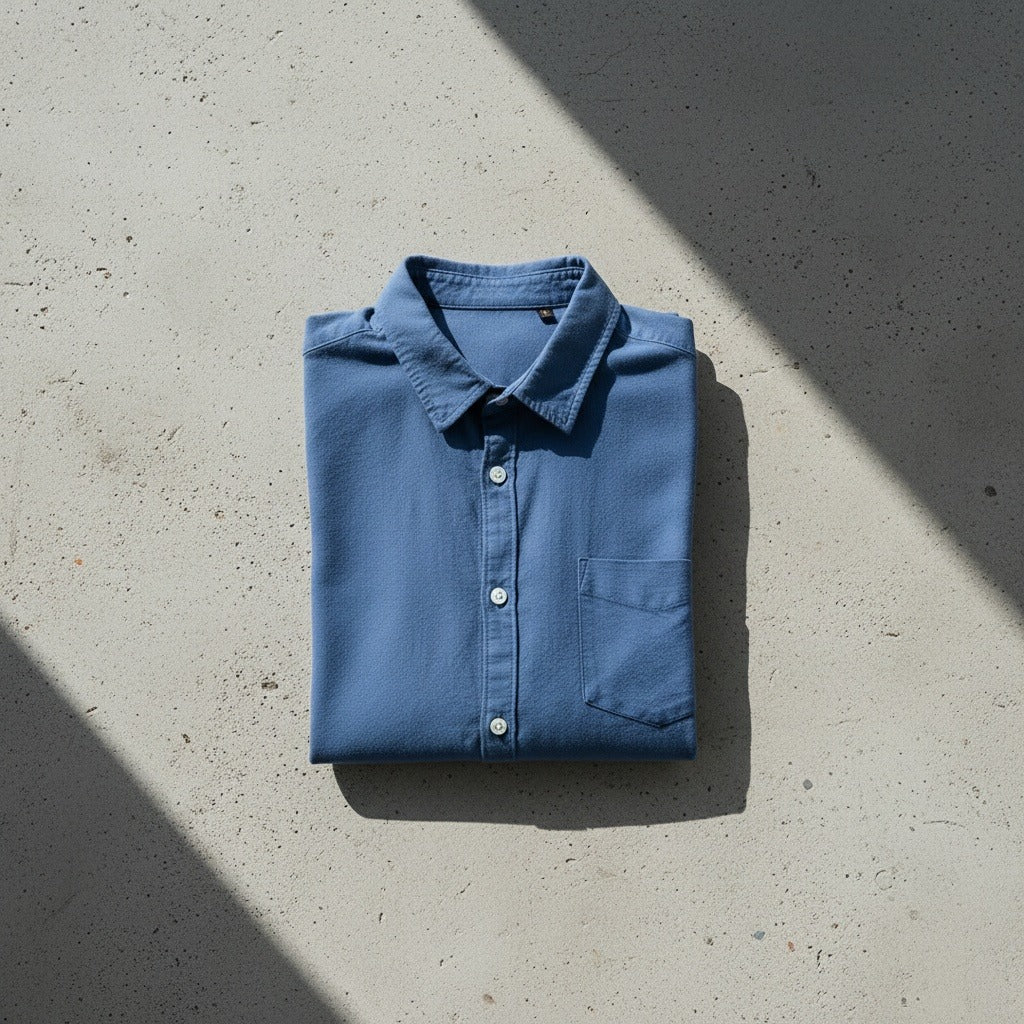 Navy Cotton Shirt - Navy - Lifestyle Inspiration
