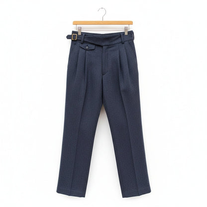 Navy Gurkha Trousers - Navy - Front View