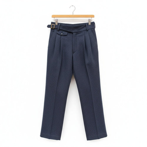 Navy Gurkha Trousers - Navy - Front View