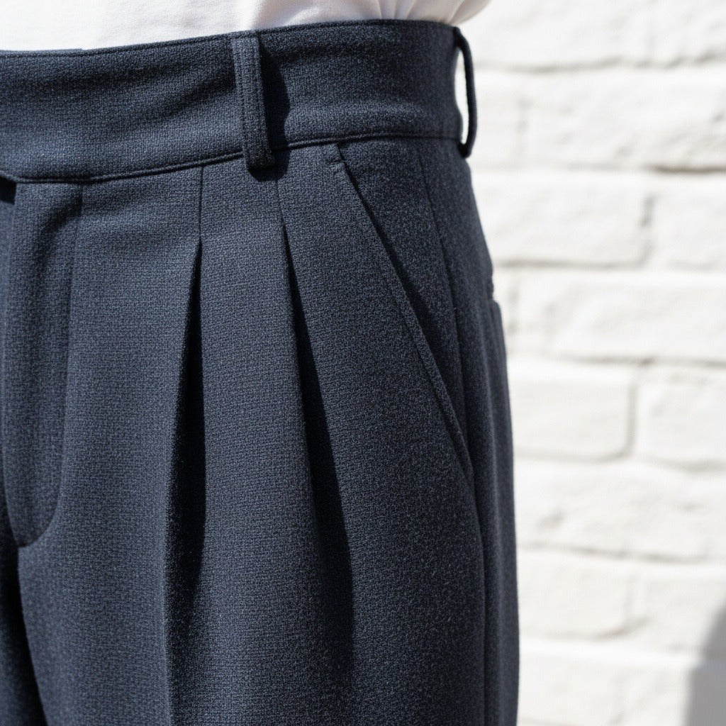 Navy Gurkha Trousers - Navy - Back View