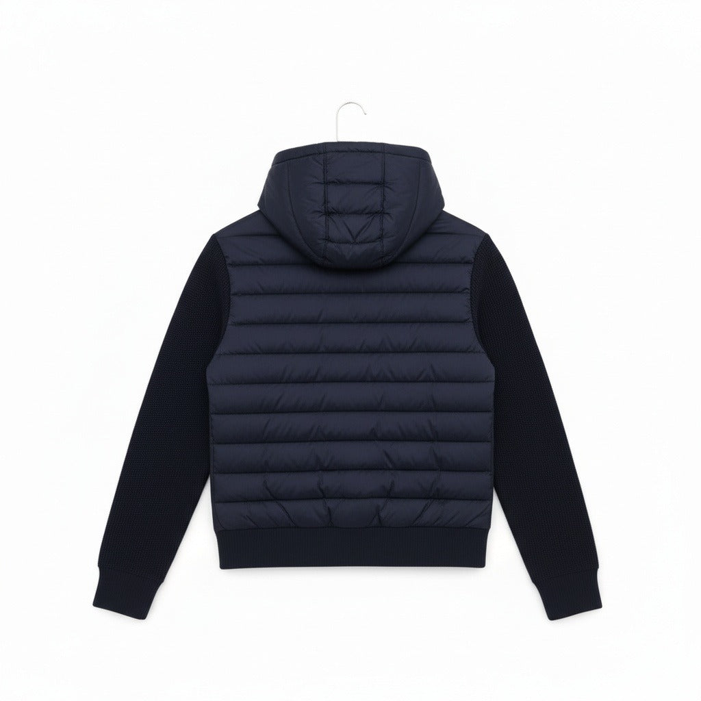 Navy Hybrid Jacket - Navy - Fabric Detail