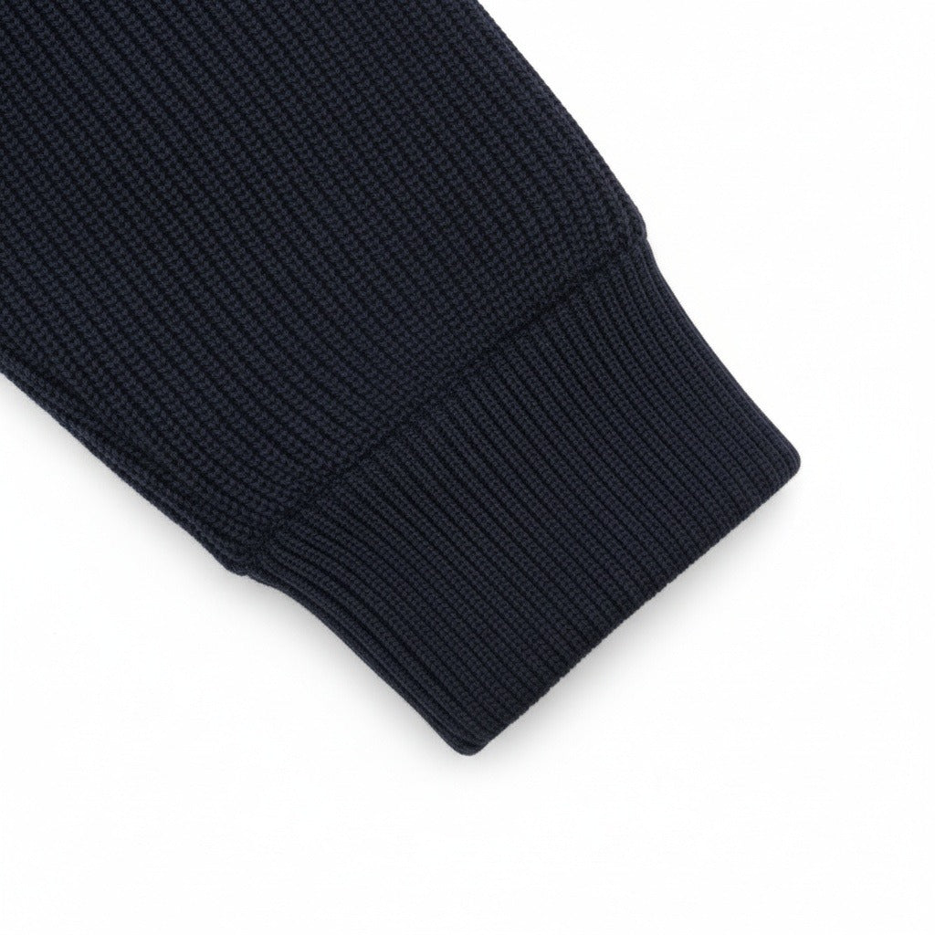 Navy Hybrid Jacket - Navy - Texture Close Up