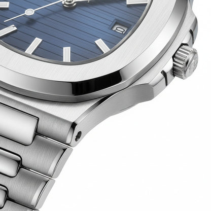 Navy Sports Watch - Navy - Texture Close Up