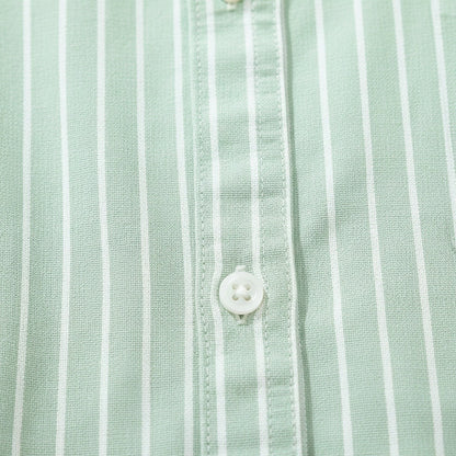 Organic Cotton Shirt - Mint Green - Texture Close Up