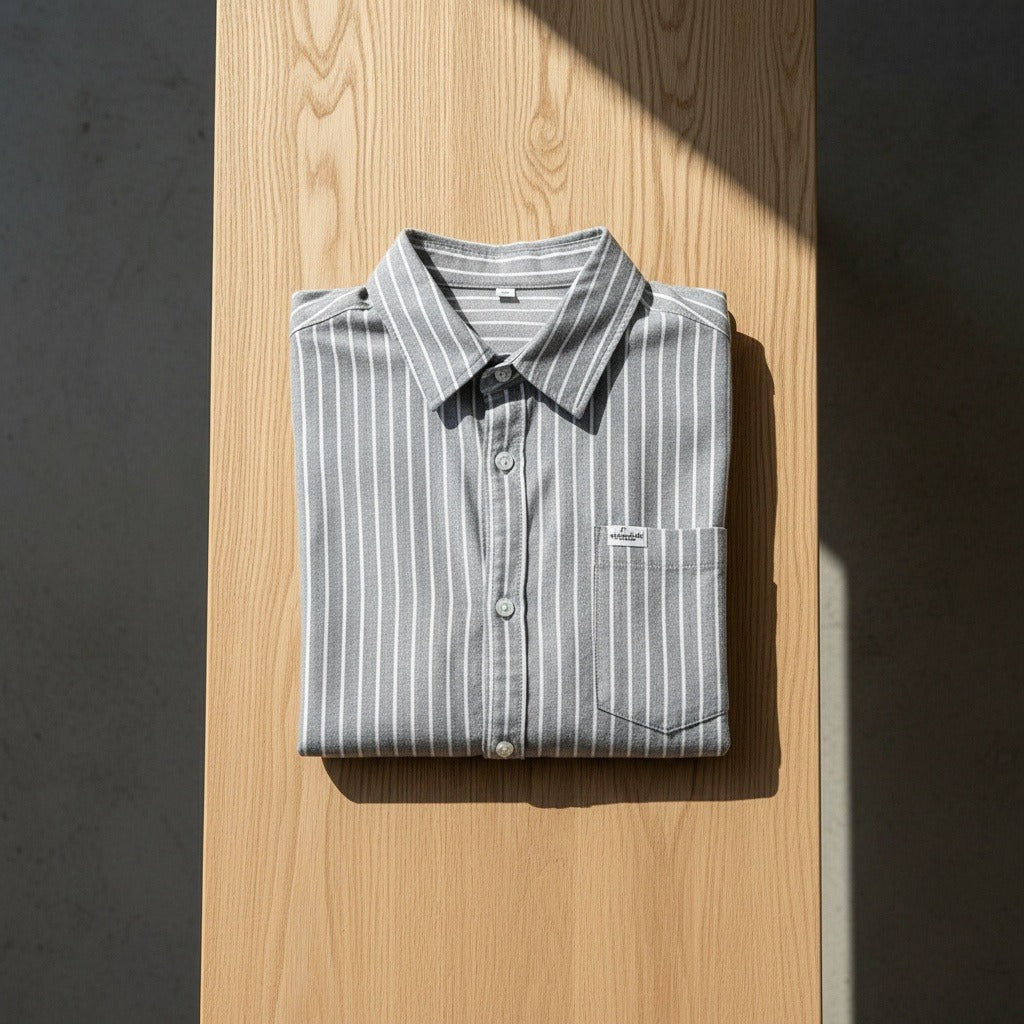 Organic Cotton Shirt - Ash Gray - Lifestyle Inspiration