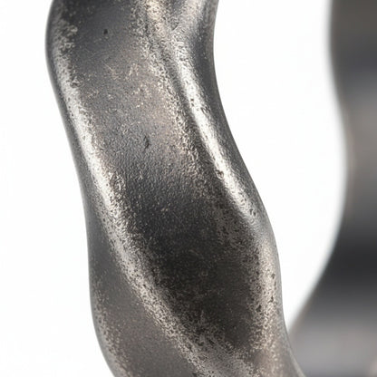 Organic Shaped Ring - Gunmetal - Texture Close Up