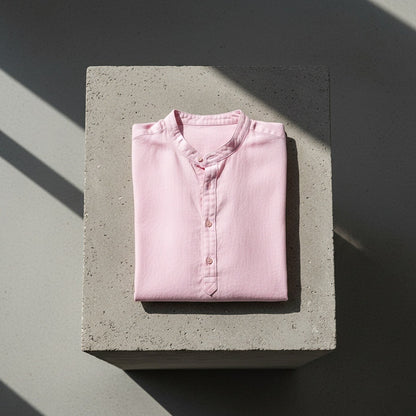 Oversized Linen Shirt - Rose Quartz - Lifestyle Inspiration