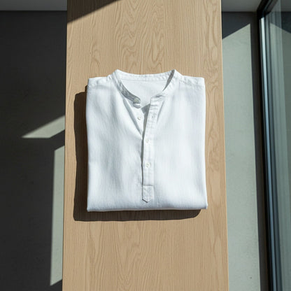 Oversized Linen Shirt - Pristine White - Lifestyle Inspiration