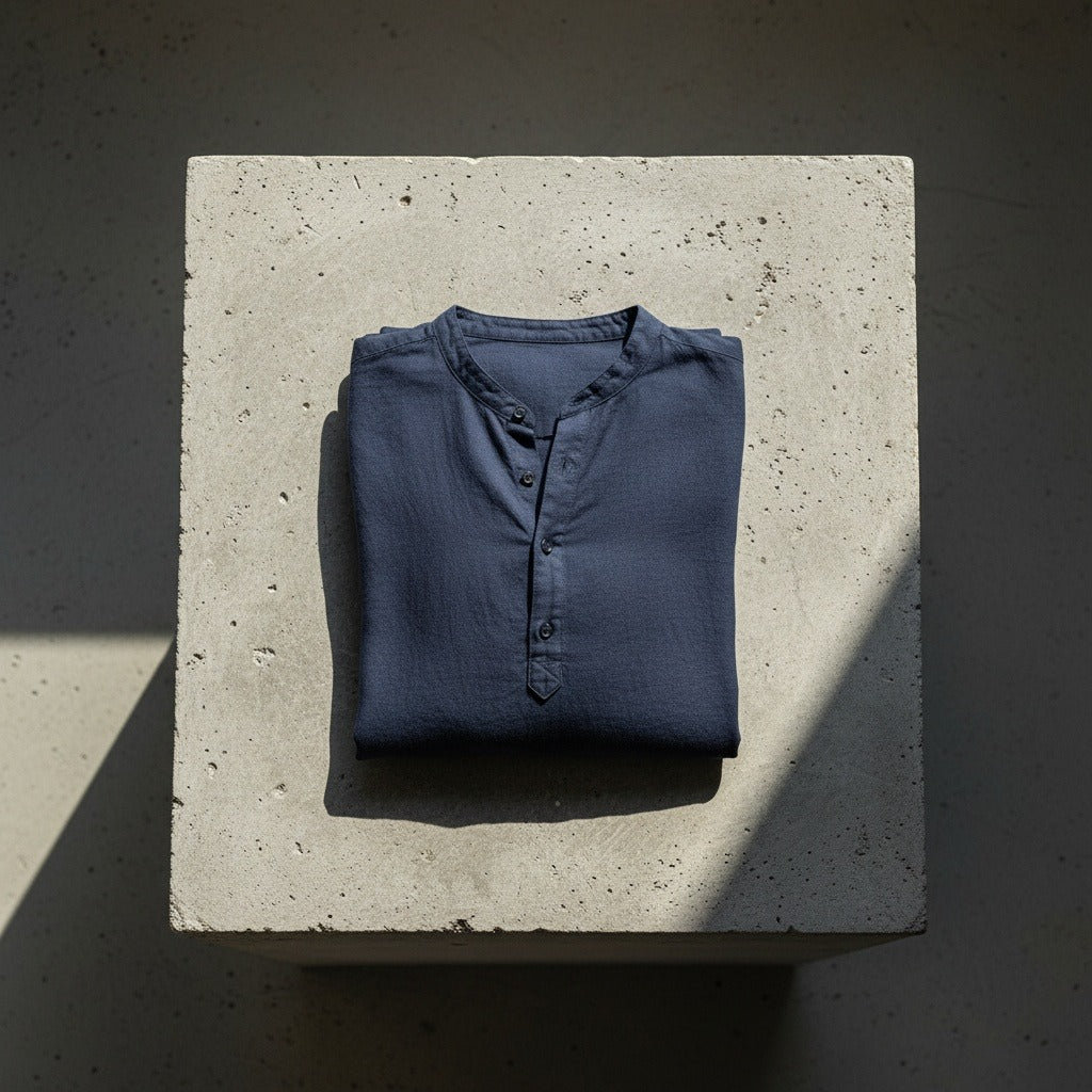 Oversized Linen Shirt - Midnight Blue - Lifestyle Inspiration