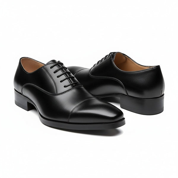 Oxford Shoes Men - Black - Front View