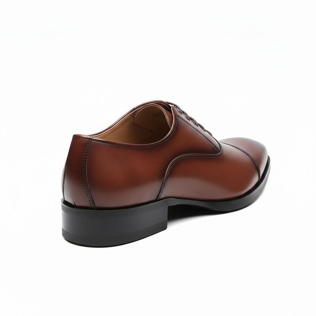 Oxford Shoes Men - Chestnut - Fabric Detail