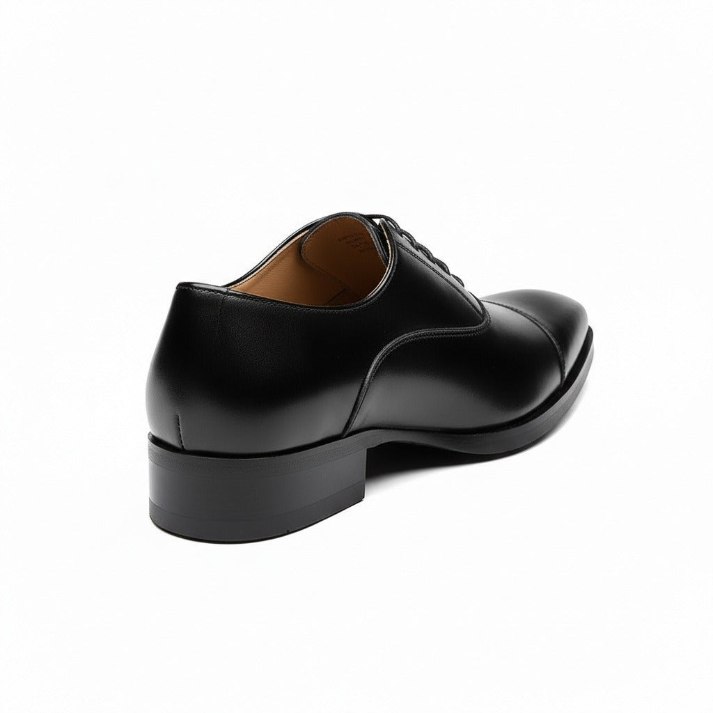 Oxford Shoes Men - Black - Fabric Detail