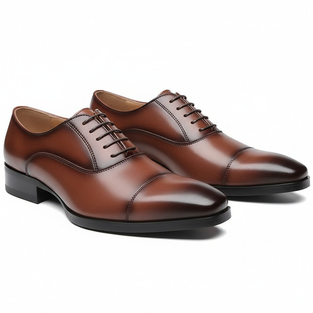 Oxford Shoes Men - Chestnut - Front View
