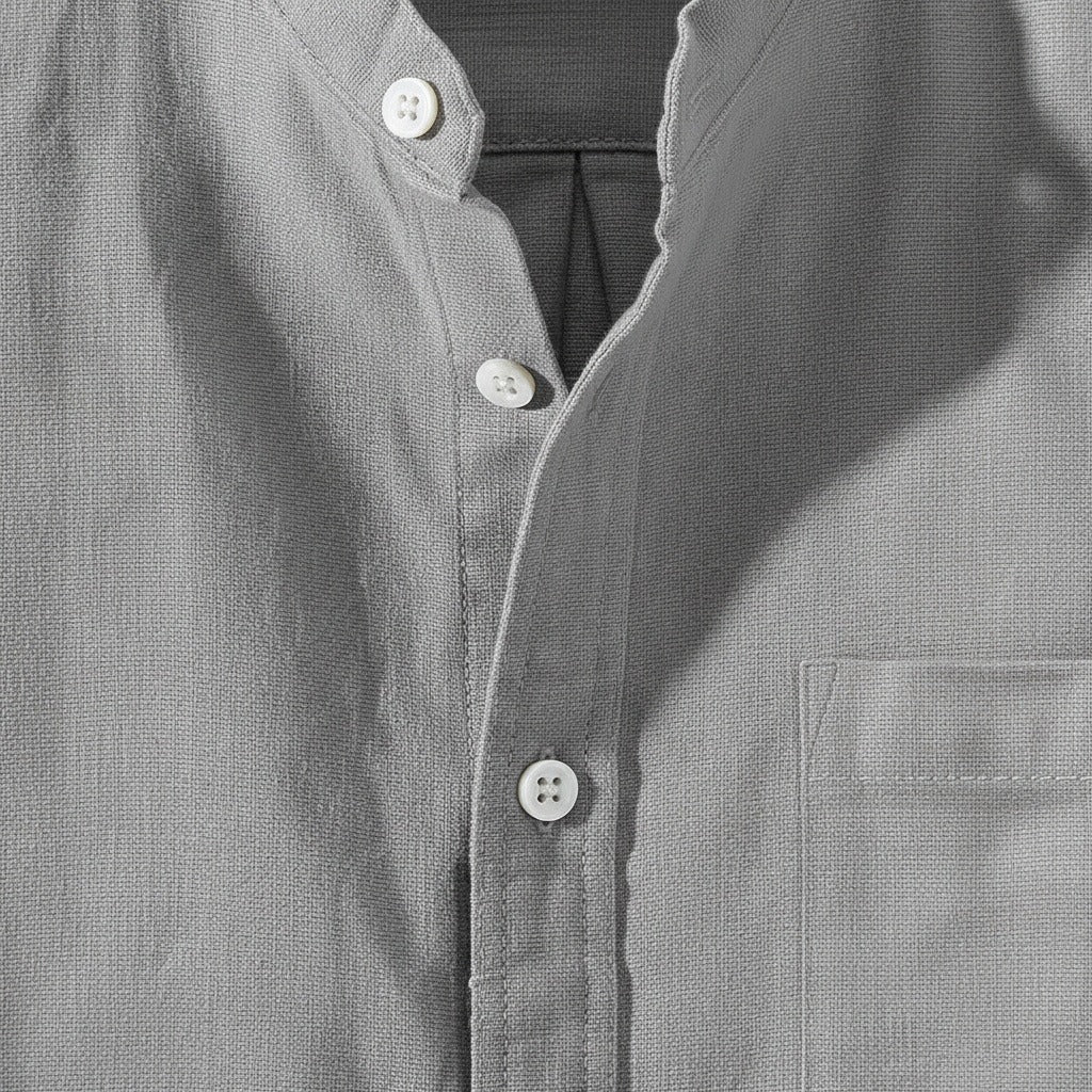 Pack of Cotton Shirts - Ash Grey - Texture Close Up