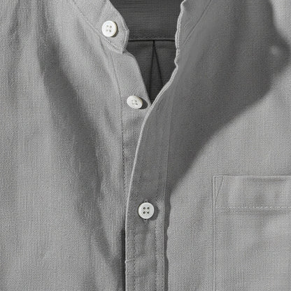 Pack of Cotton Shirts - Ash Grey - Texture Close Up