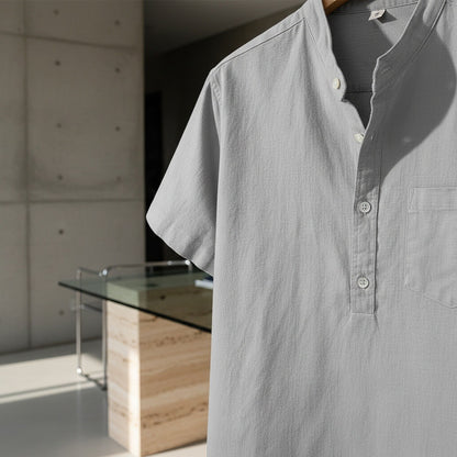 Pack of Cotton Shirts - Charcoal - Back View