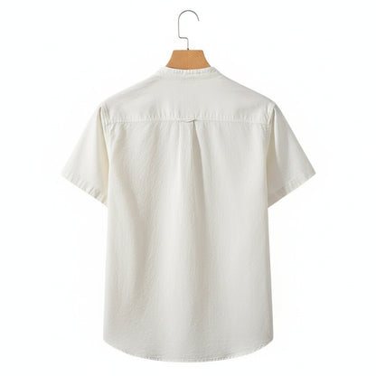Pack of Cotton Shirts - Charcoal - Fabric Detail