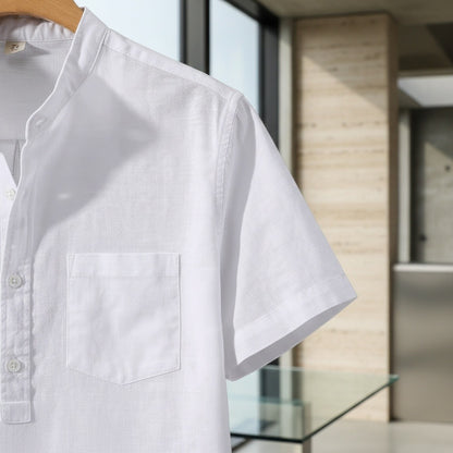 Pack of Cotton Shirts - Optic White - Back View