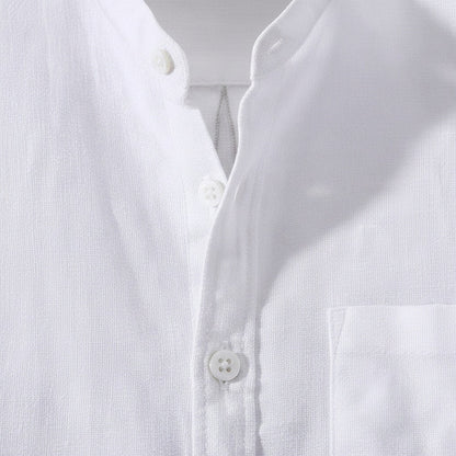 Pack of Cotton Shirts - Optic White - Texture Close Up