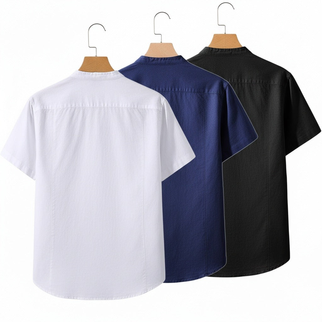 Pack of Cotton Shirts - Snow White - Fabric Detail