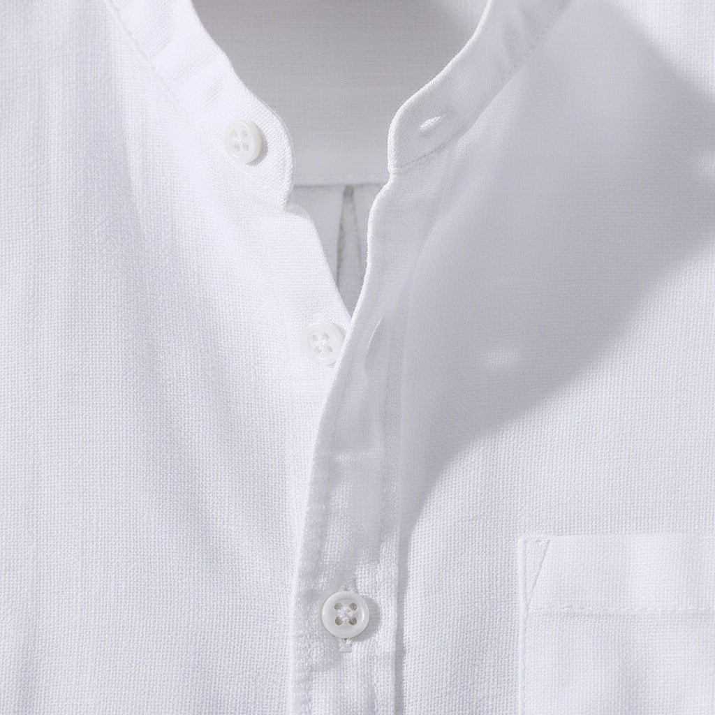 Pack of Cotton Shirts - Snow White - Texture Close Up
