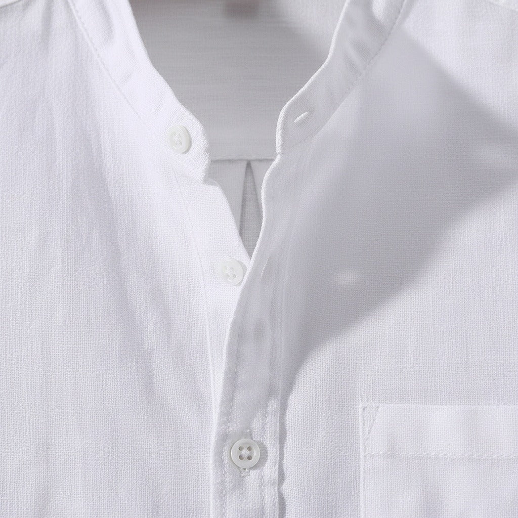 Pack of Cotton Shirts - Parchment - Texture Close Up