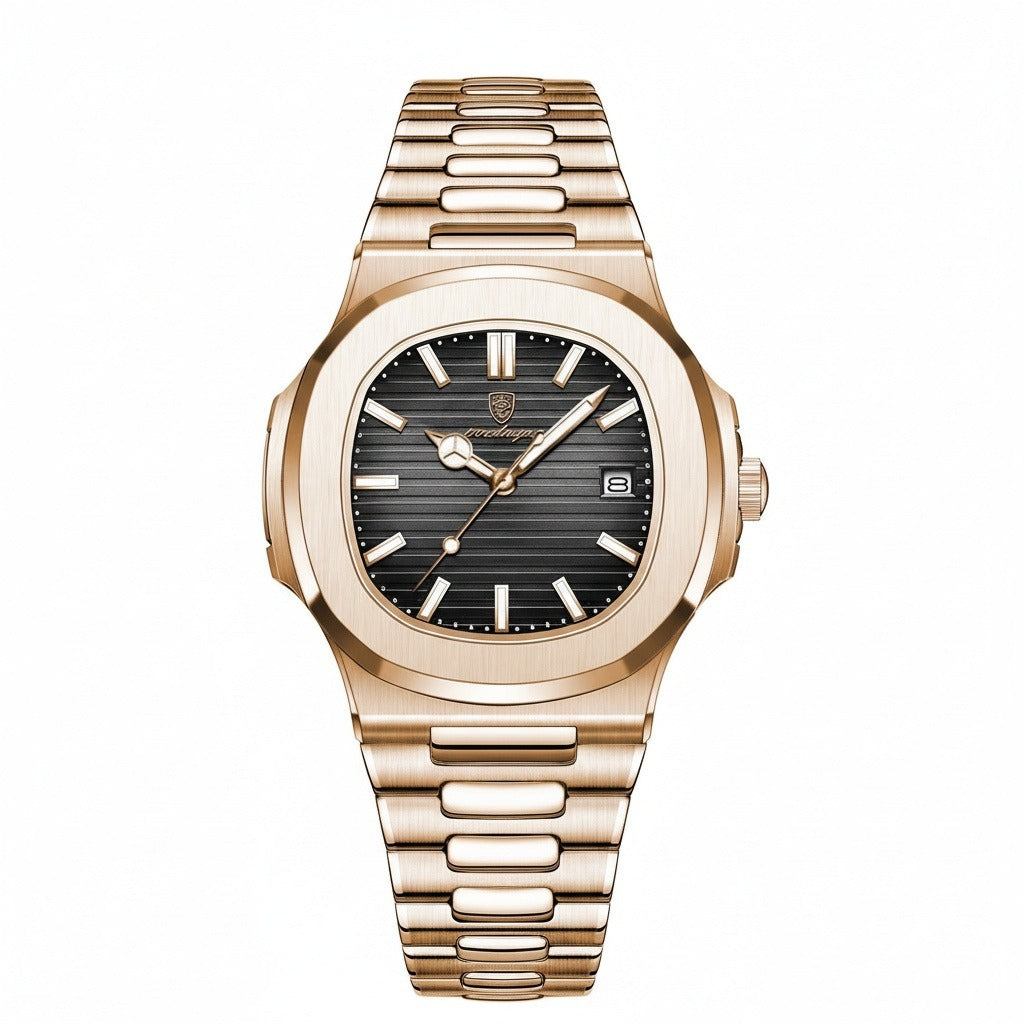 Pink Gold Watch - Rose Gold - Front View
