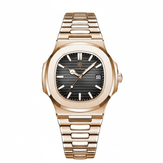 Pink Gold Watch - Rose Gold - Front View