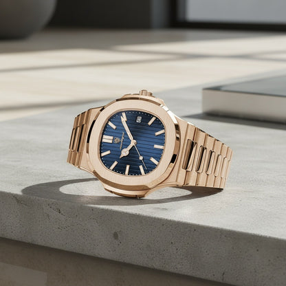 Pink Gold Watch - Copper Tone - Back View