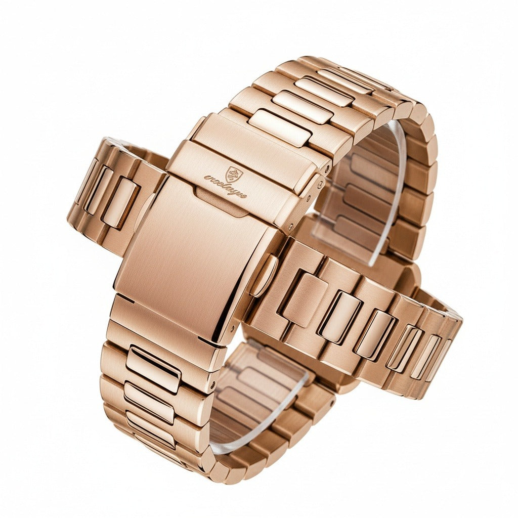 Pink Gold Watch - Rose Gold - Fabric Detail