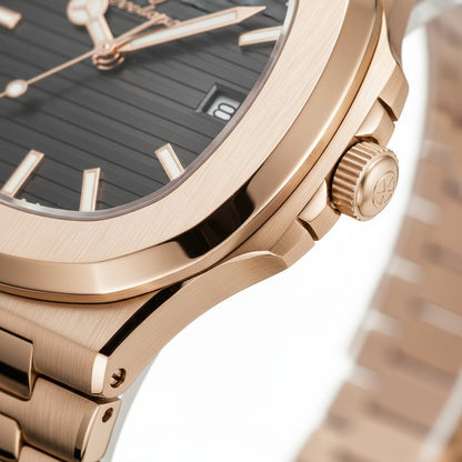 Pink Gold Watch - Rose Gold - Texture Close Up