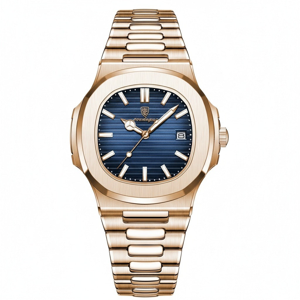 Pink Gold Watch - Copper Tone - Front View