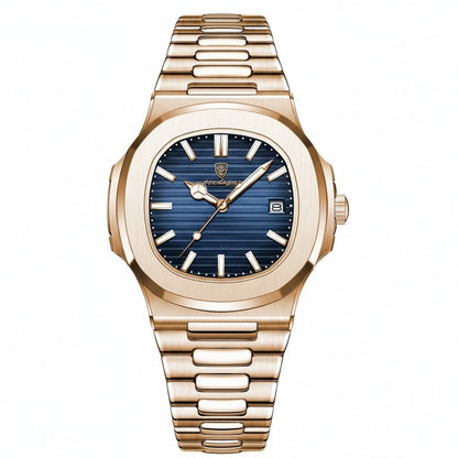 Pink Gold Watch - Copper Tone - Front View