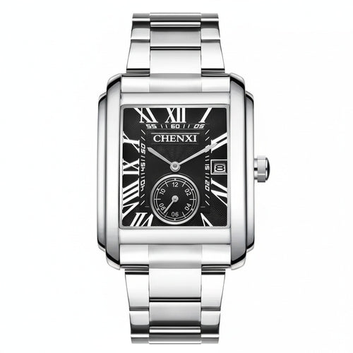 Rectangle Watch - Silver - Front View