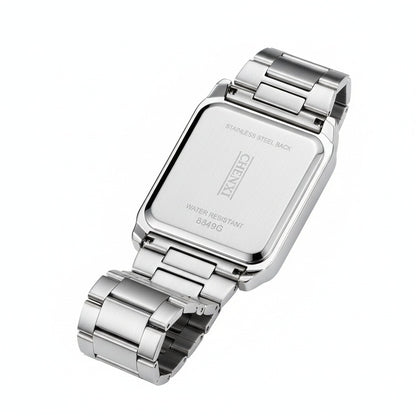 Rectangle Watch - Platinum - Fabric Detail