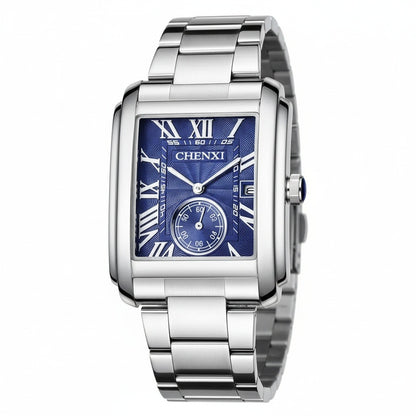 Rectangle Watch - Steel Blue - Front View