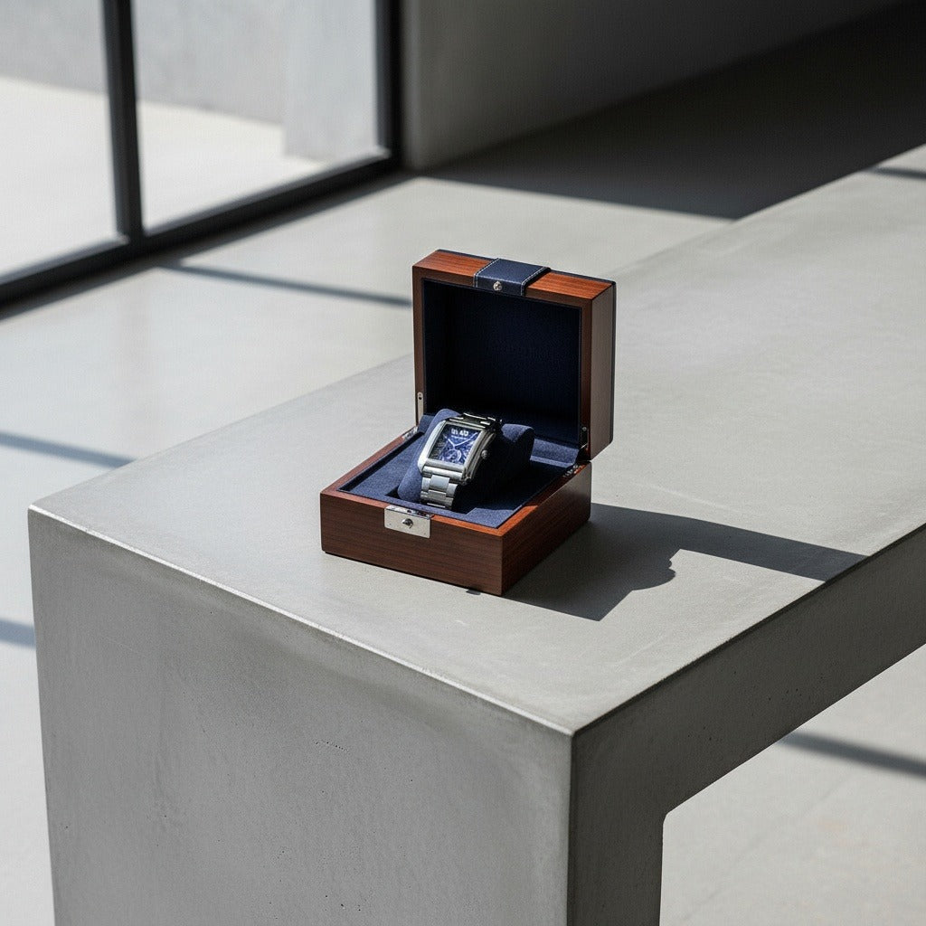 Rectangle Watch - Steel Blue - Lifestyle Inspiration