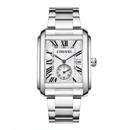 Rectangle Watch - Platinum - Front View