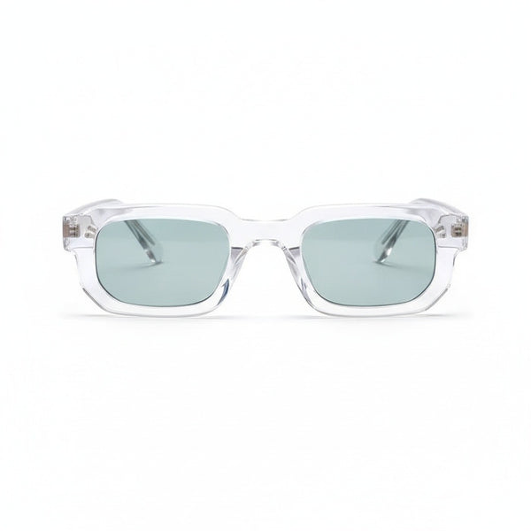 Rectangular Transparent Sunglasses - Transparent - Front View