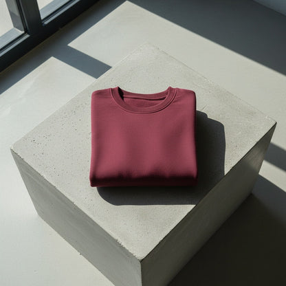 Red Crew Neck Sweater Men - Red - Lifestyle Inspiration