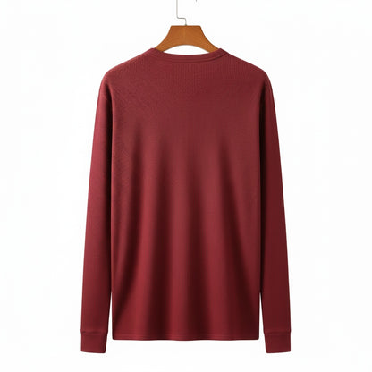 Red Henley T Shirt