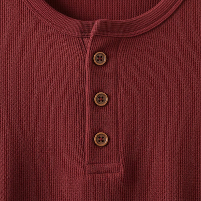 Red Henley T Shirt