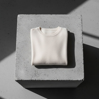 Short Sleeve Cashmere T Shirt - Off-White - Lifestyle Inspiration
