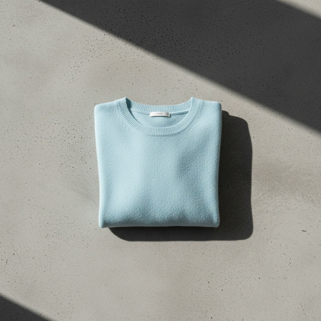 Short Sleeve Cashmere T Shirt - Aqua Mist - Lifestyle Inspiration