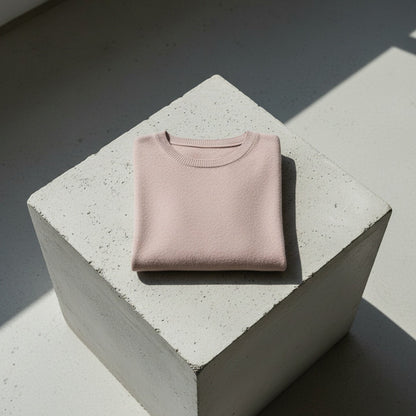Short Sleeve Cashmere T Shirt - Dusty Rose - Lifestyle Inspiration